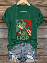 Women's FDT Print V-Neck T-Shirt
