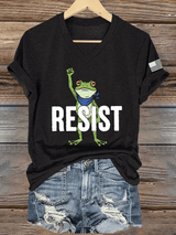 Women's FDT Print V-Neck T-Shirt