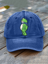 Unisex Washed Cotton FDT Print Hat